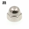 Prime-Line Acorn Cap Nuts, #8-32, Grade 18-8 Stainless Steel, 25PK 9077137